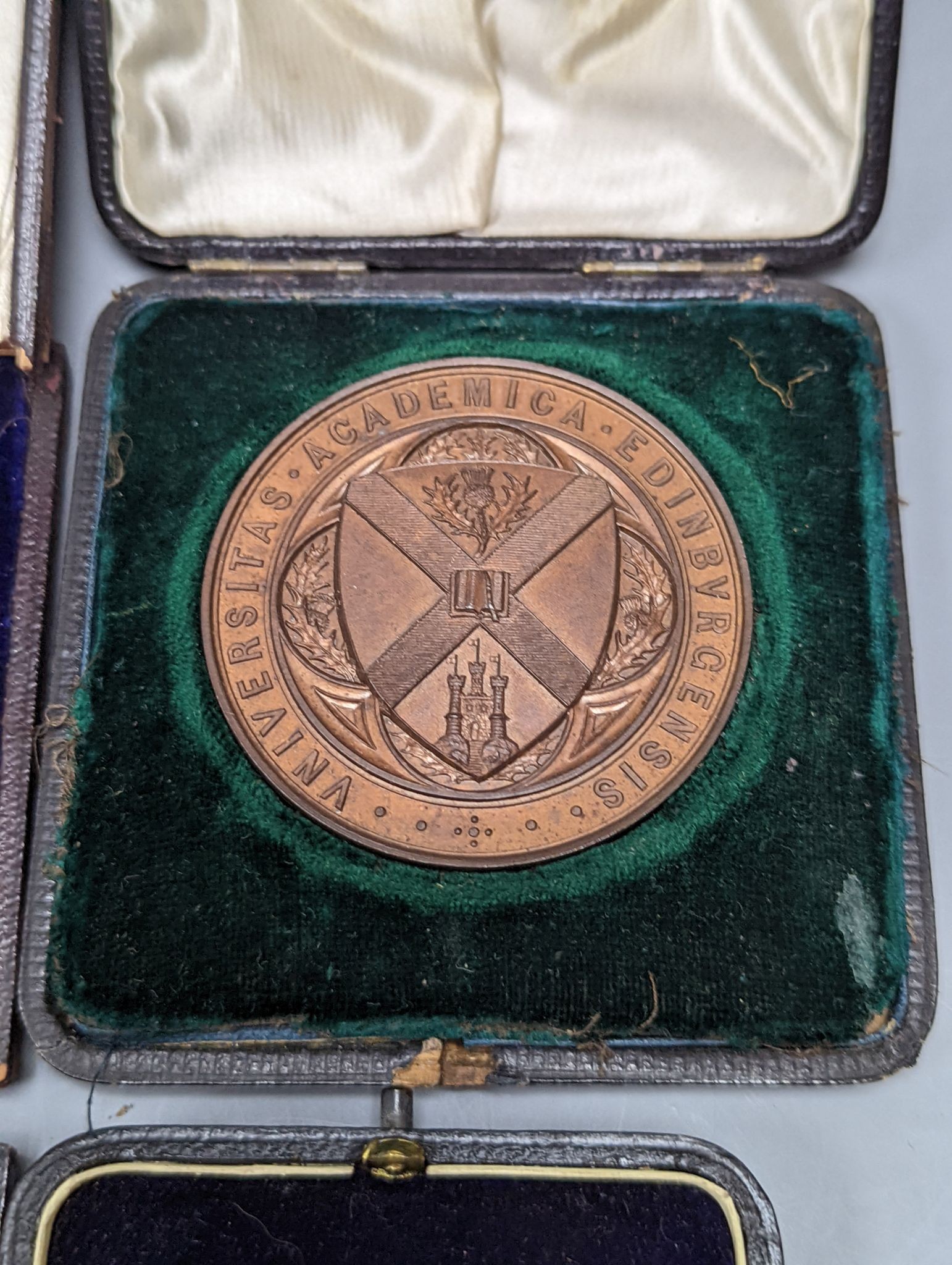 Four Victorian cased civilian medals